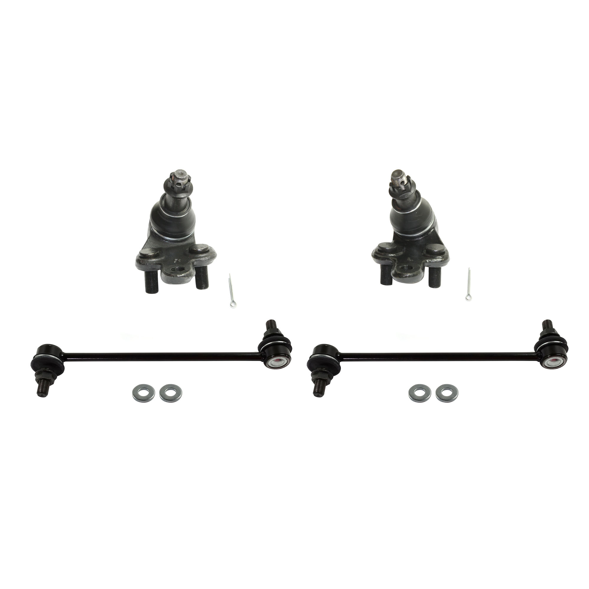 AM SIENNA 04-10 FRONT SUSPENSION KIT 4 Pc Kit with Ball Joints and Sway Bar Links SKU KIT 092717-14 OEM 104307-1014883-2601570-5051302