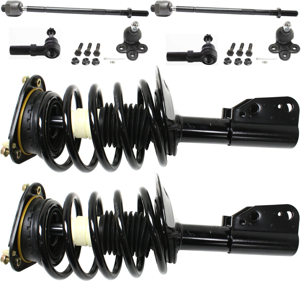 AM LESABRE DEVILLE 00-05 AURORA 01-03 FRONT SUSPENSION KIT RH AND LH 8 Pc Kit with Ball Joints Loaded Struts and Tie Rod Ends SKU KIT 092717-39 OEM 2601597-5051324-19144074-25672