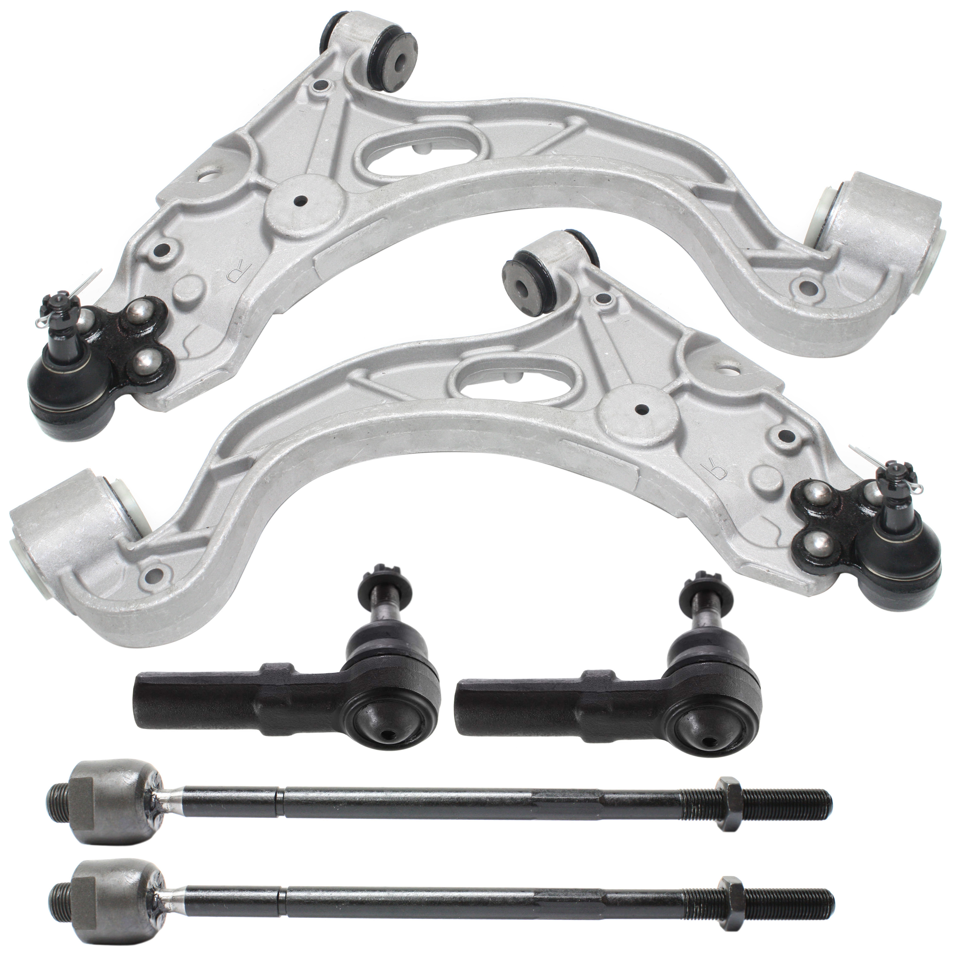 AM PARK AVENUE 98-05 DEVILLE 00-05 FRONT CONTROL ARM KIT RH AND LH Lower w ball joint s 6 pc Kit with Tie Rod End SKU KIT 092717-41 OEM 25696334-25699467-25766508-257