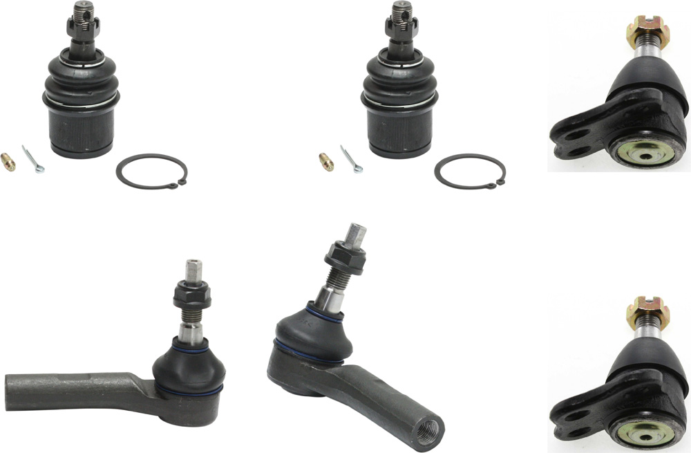 AM DAKOTA 00-04 DURANGO 00-03 FRONT SUSPENSION KIT RH AND LH 6 pc kit with Ball Joints and Tie Rod Ends SKU KIT 092717-81 OEM 104292-2601557-5001111-45D0111