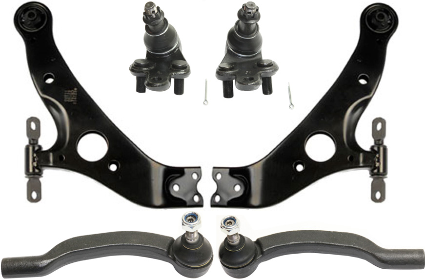 AM SIENNA 04-10 FRONT CONTROL ARM KIT RH AND LH Lower w ball joint s 6 pc Kit with Ball Joint and Tie Rod End SKU KIT 092717-82 OEM 104307-1014883-2601570-5051302