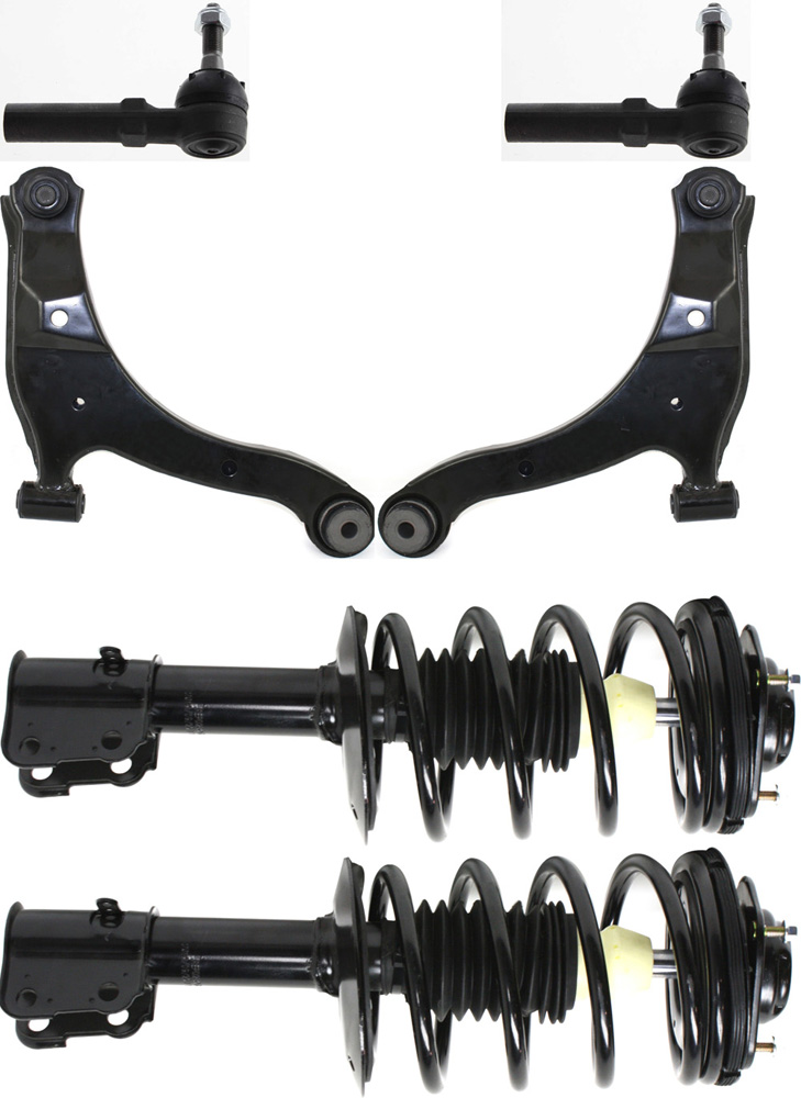 AM NEON 00-05 SX 2.0-03-05 FRONT CONTROL ARM KIT RH AND LH Lower w ball joint s 6 pc Kit with Shock Absorber and Strut Assembly Tie Rod End SKU KIT 092817-02 OEM 5272236AM 5272236-5272236AB 52