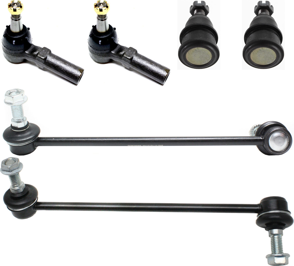 AM TAURUS 96-07 SABLE 96-05 FRONT SUSPENSION KIT RH AND LH 6 pc kit with Ball Joints Sway Bar Links and Tie Rod Ends SKU KIT 092817-05 OEM 104217-281014-2601488-5051243