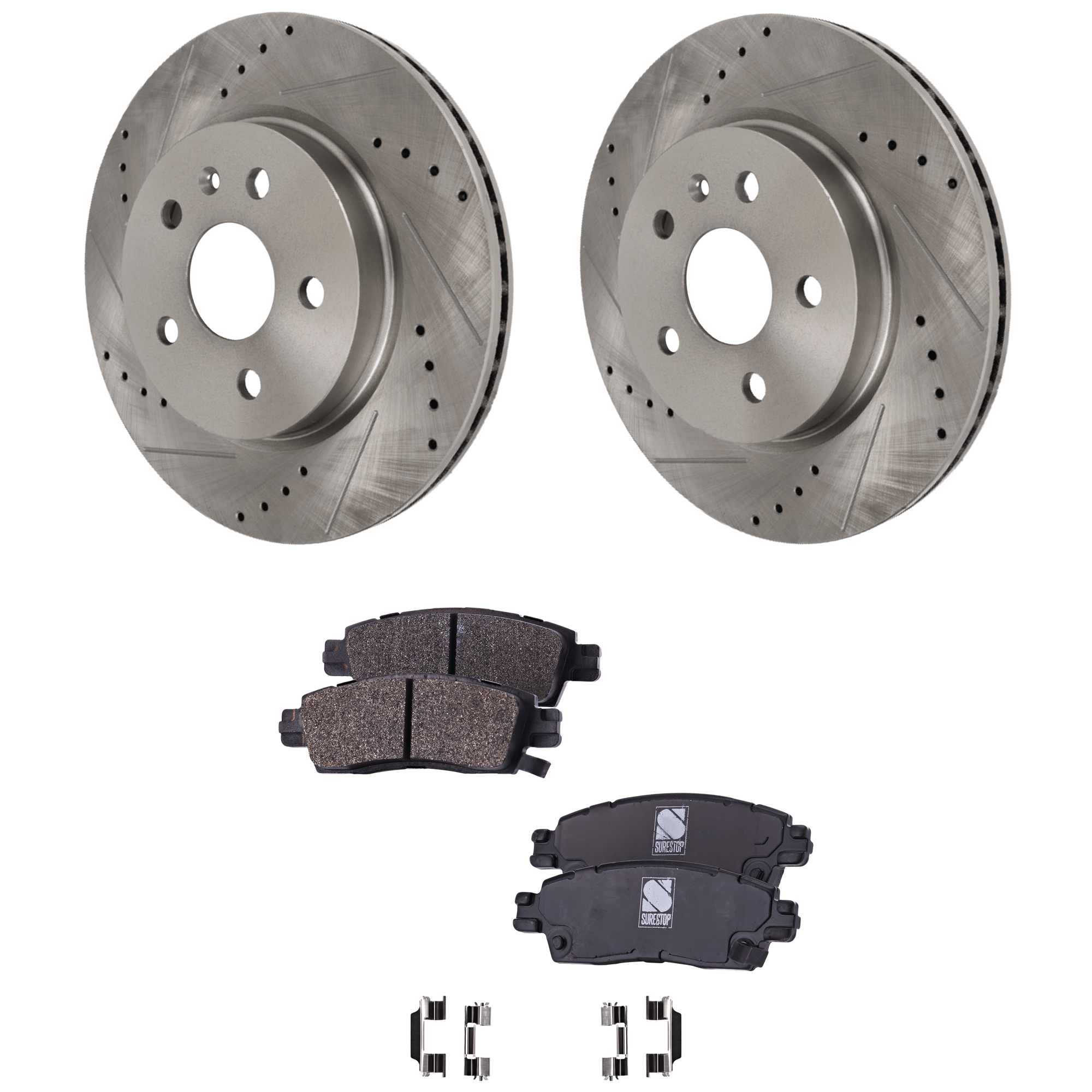 AM Brake Disc and Pad Kit SKU KIT 092825 GD037 OEM 41267-55179-850179-886206-9009
