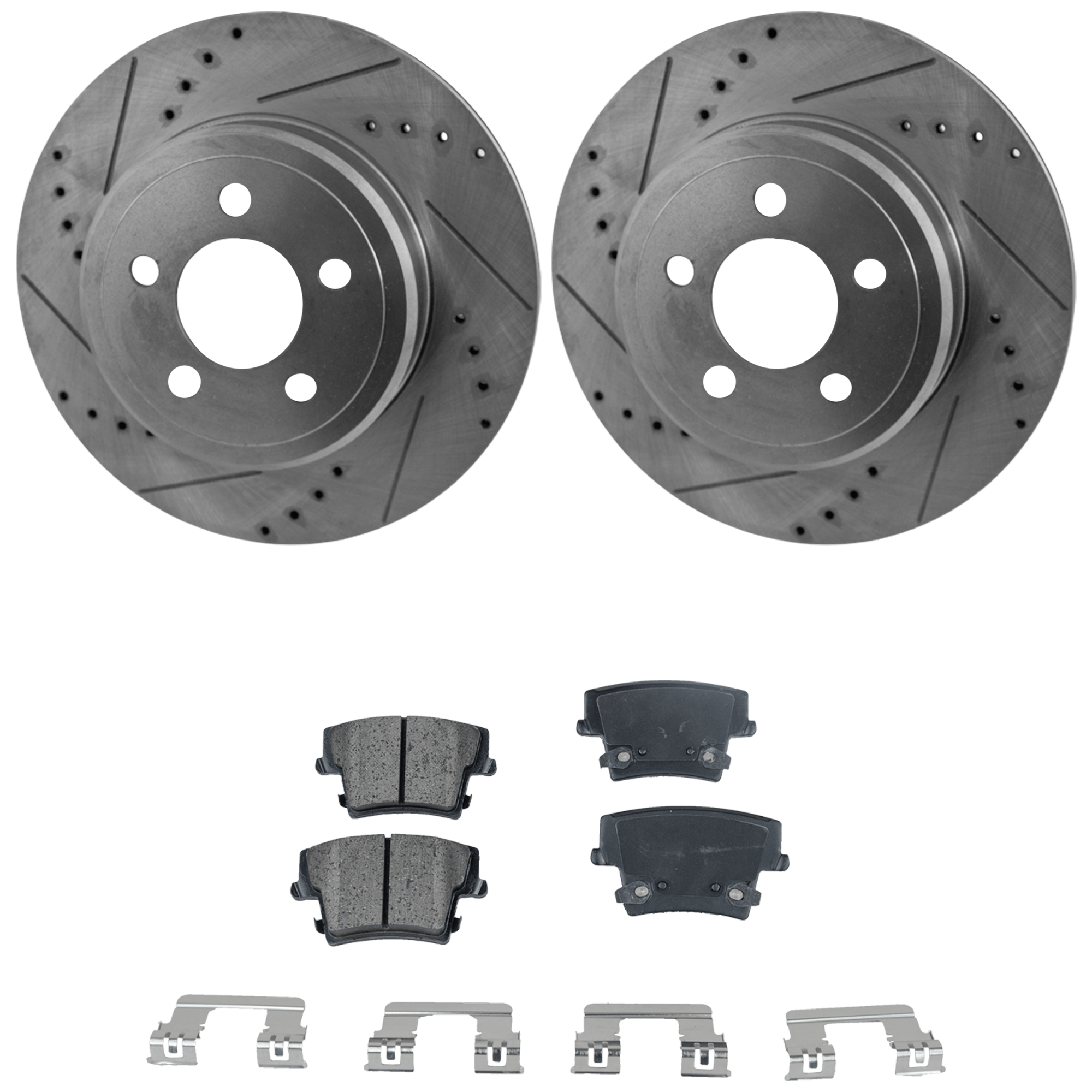 AM Brake Disc and Pad Kit SKU KIT 092825 GD069 OEM 27355-53024-145568-780257-7810
