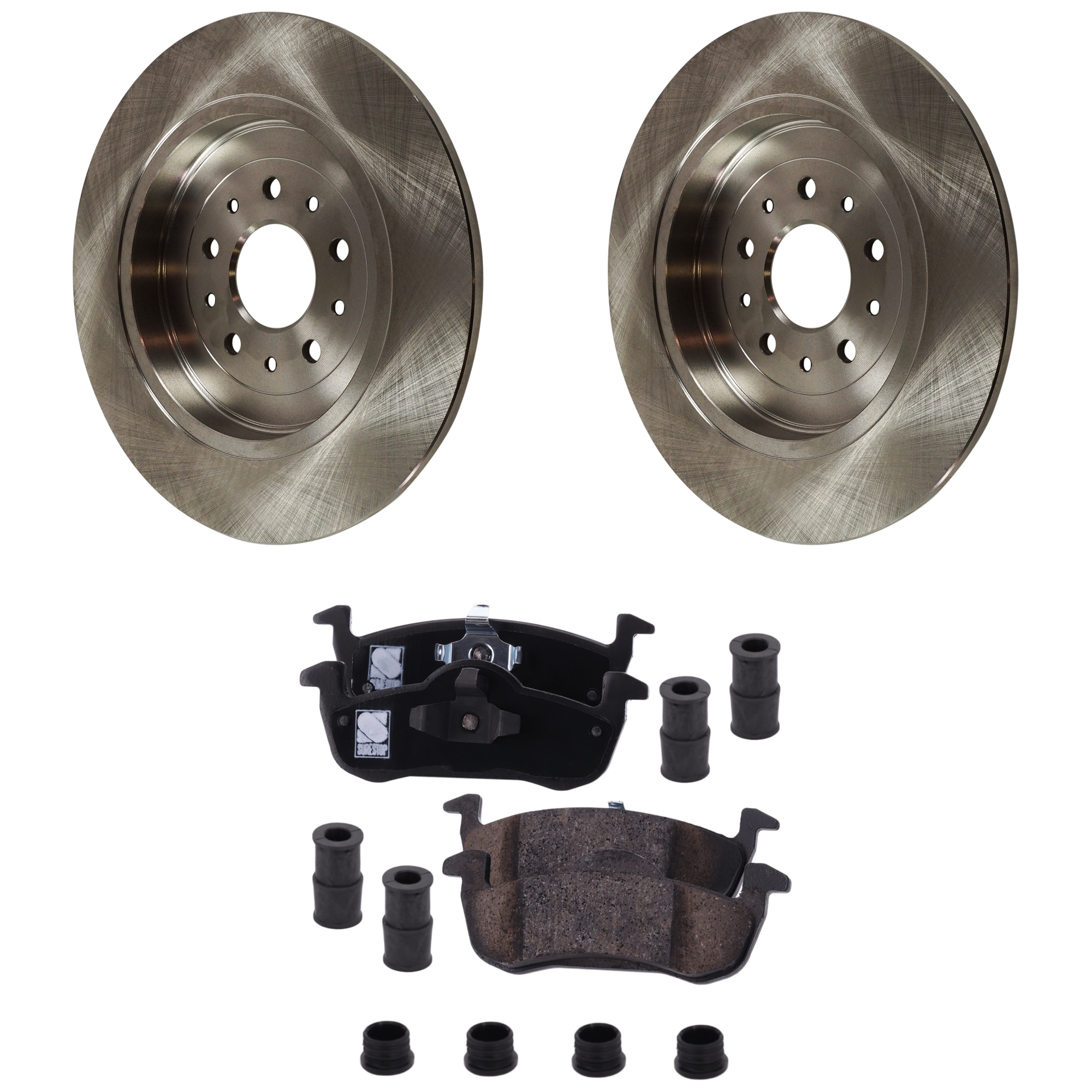AM Brake Disc and Pad Kit SKU KIT 092825 GD098 OEM 5F9Z2C026BA 7L1Z2200A 7L1Z2200