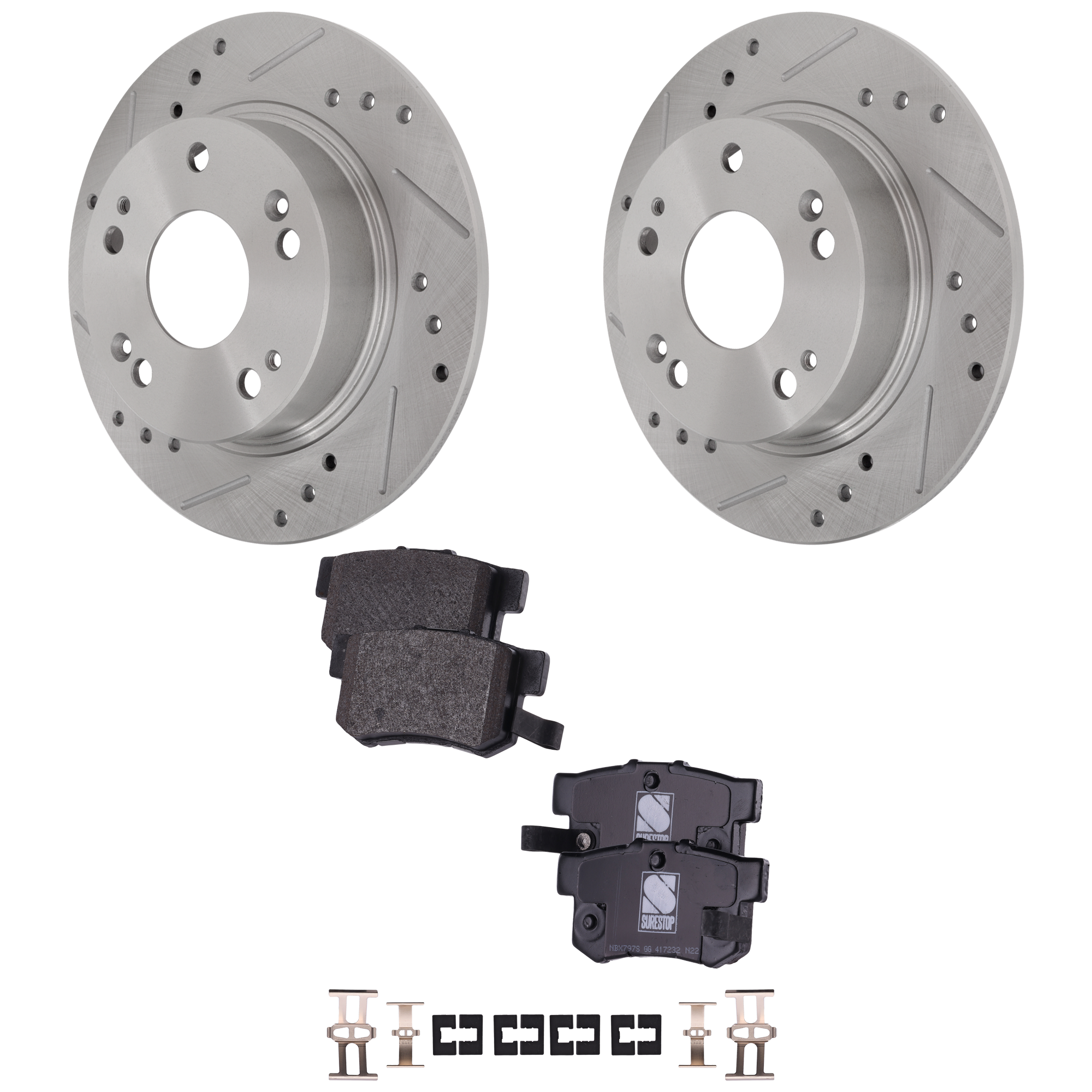 AM Brake Disc and Pad Kit SKU KIT 092825 GD110 OEM 19342-31315-145405-0832932-980