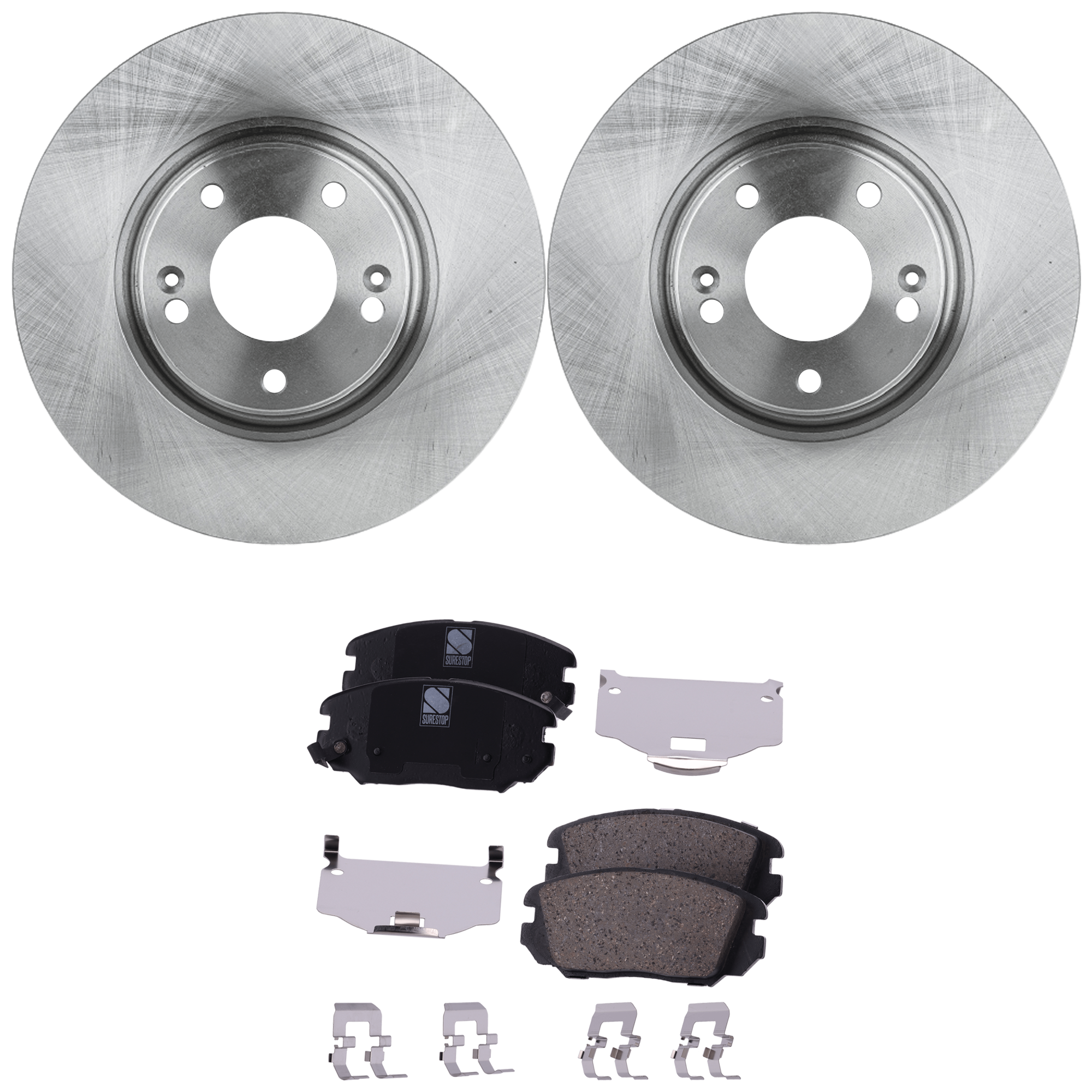 AM Brake Disc and Pad Kit SKU KIT 092825 GD130 OEM 517123F100-581013FA01-581013KA