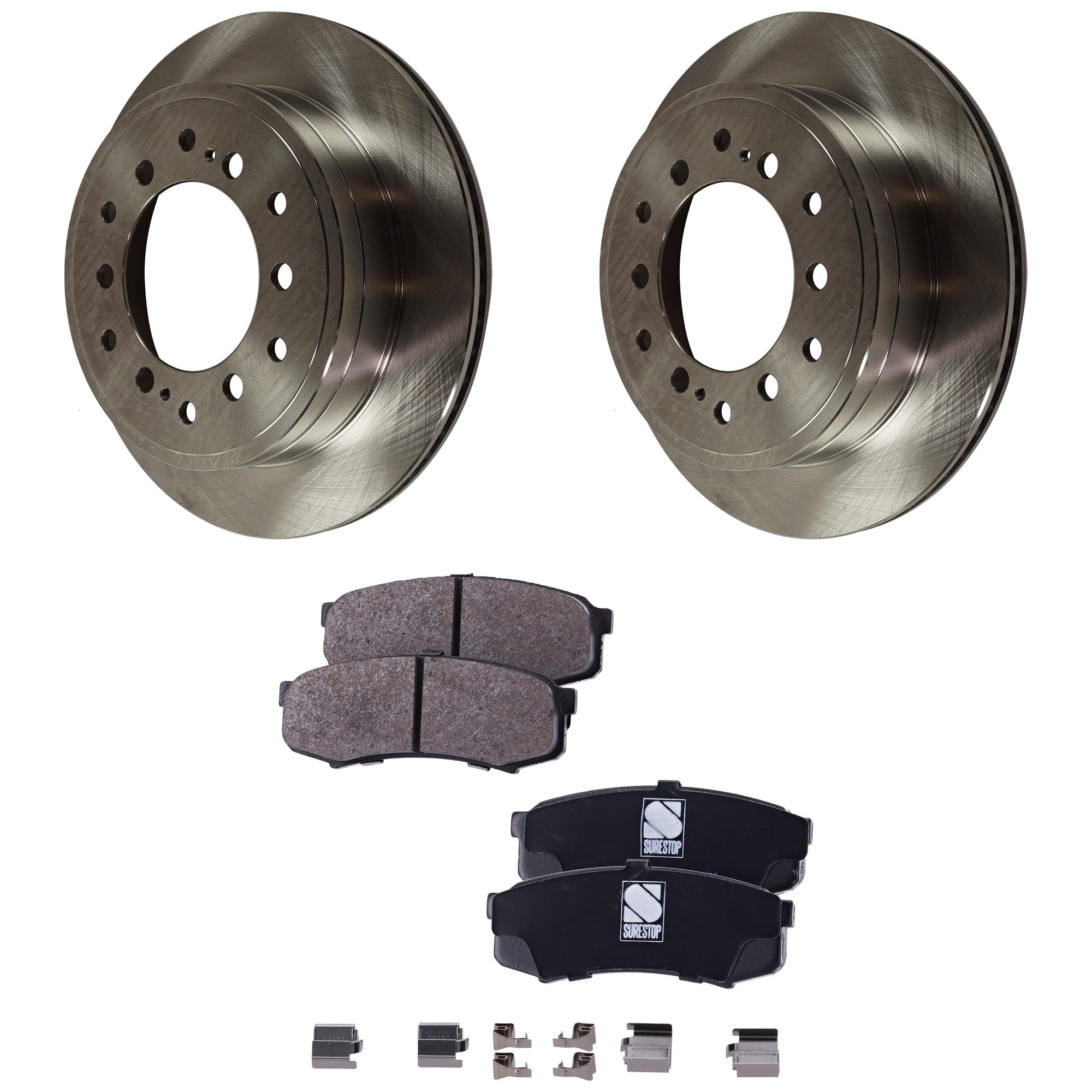 AM Brake Disc and Pad Kit SKU KIT 092825 GD134 OEM 31550-44715-0833467-850180-880
