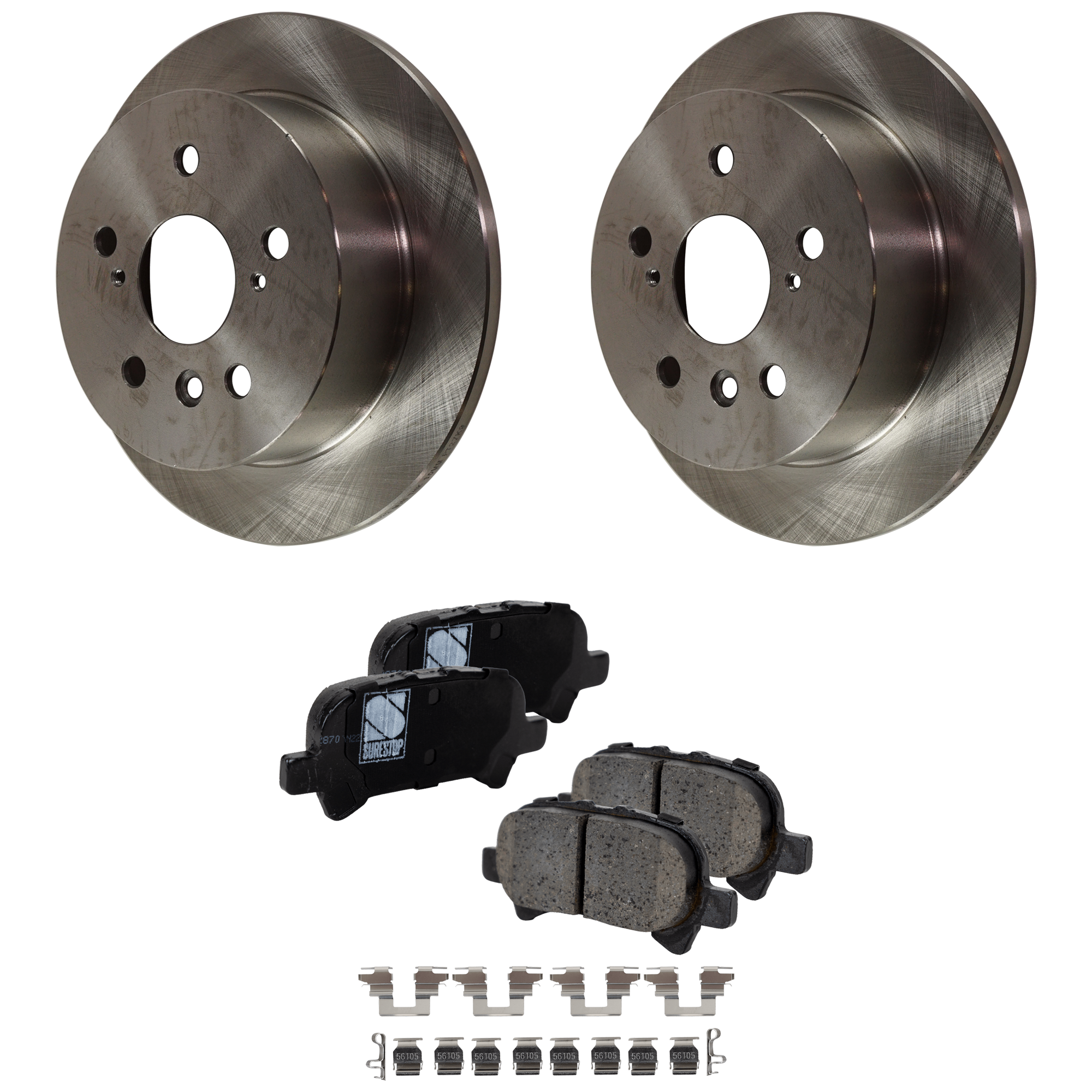 AM Brake Disc and Pad Kit SKU KIT 092825 GD182 OEM 4243133100-4243106050-42431060