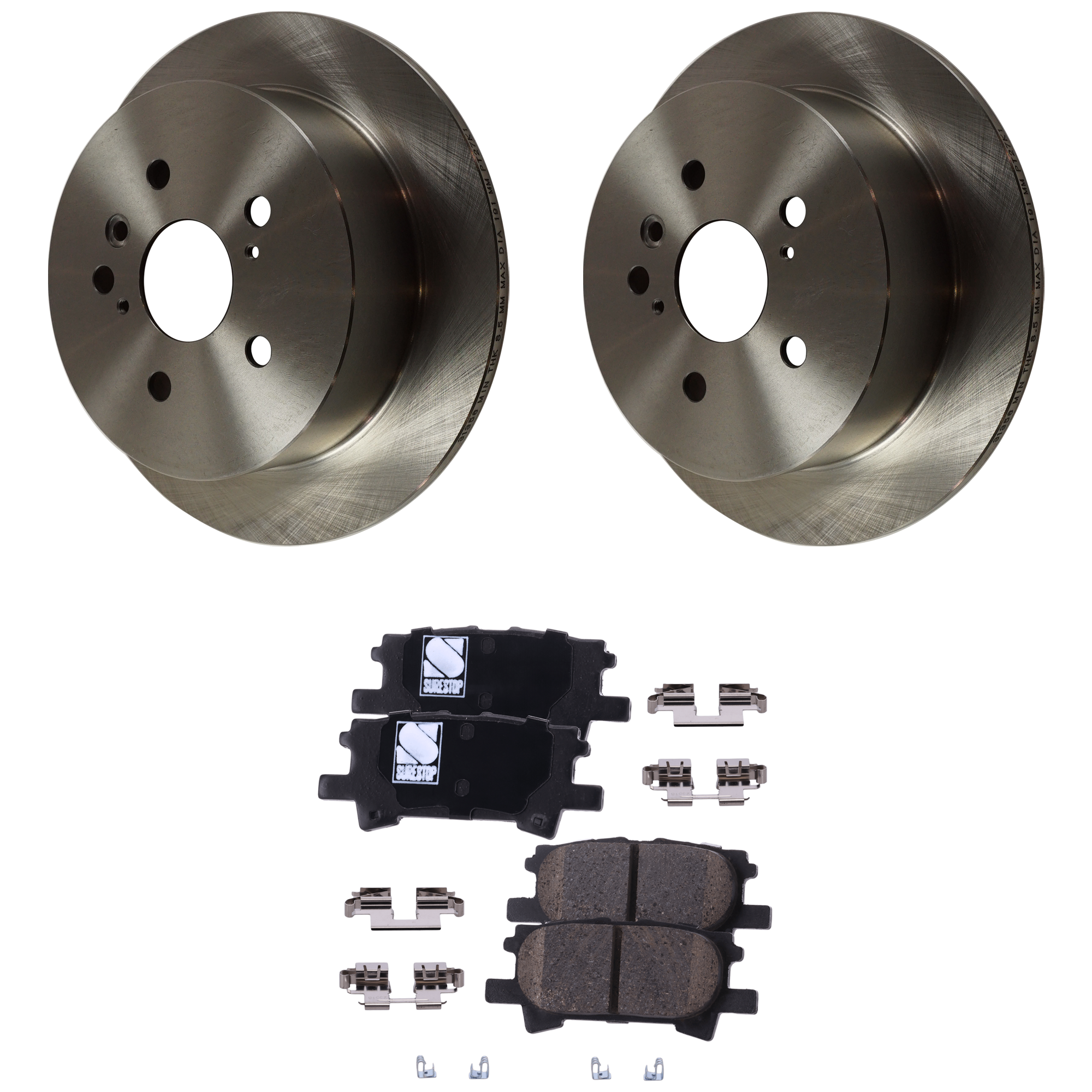 AM Brake Disc and Pad Kit SKU KIT 092825 GD189 OEM 4243148041-424310E011-04466480