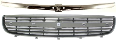 AM CLASSIC 04-05 MALIBU 00-03 GRILLE 2 pc Kit with Grille Trim SKU KIT 092914-01 Partslink GM1200449 GM1210102 OEM 21992586-22611204