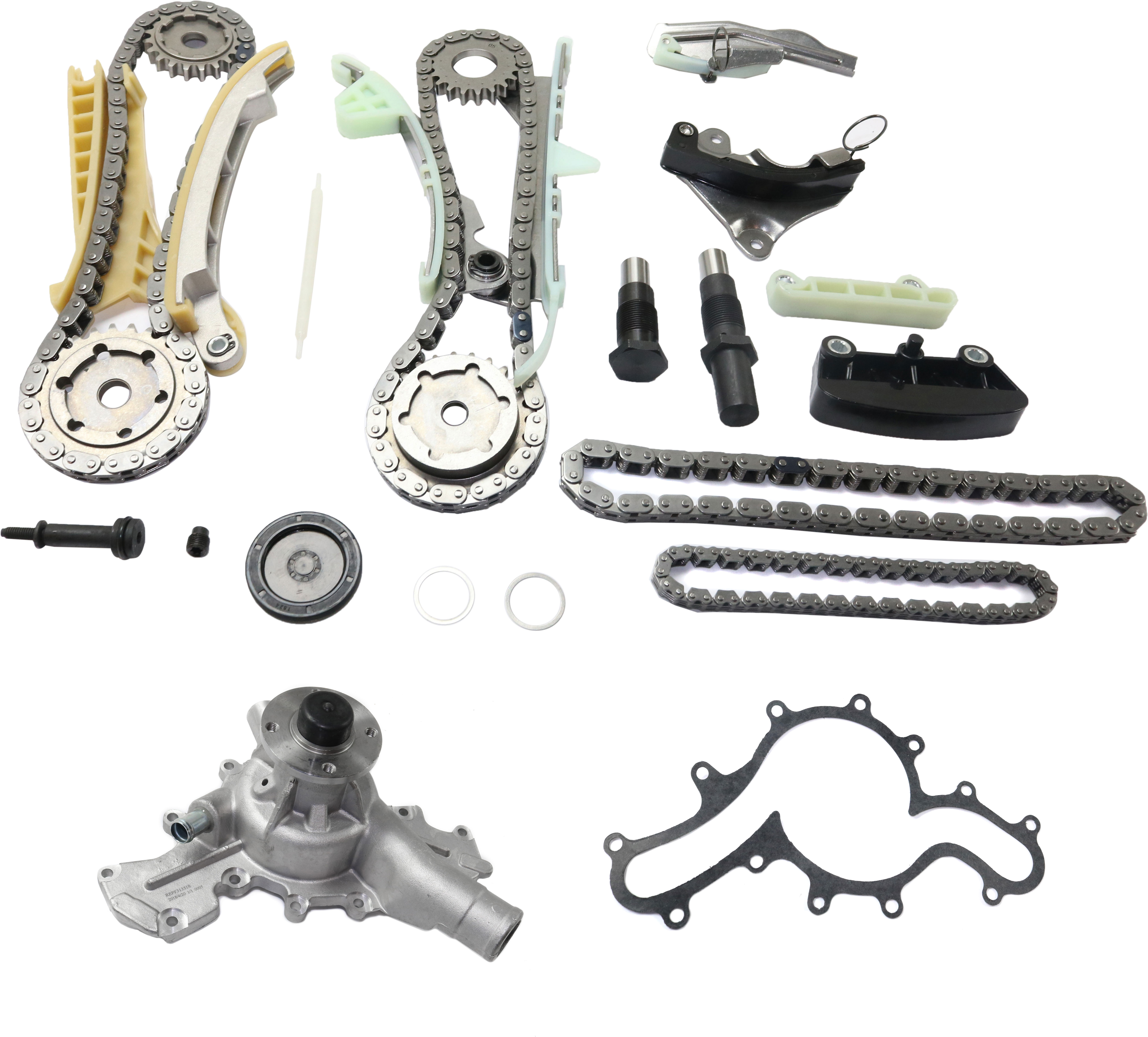 AM EXPLORER 97-10 RANGER 01-11 TIMING CHAIN KIT SOHC 4.0L Engine 2 pc Kit w Water Pump SKU KIT 100113-05 OEM 20227-39166-42108-43279-58543