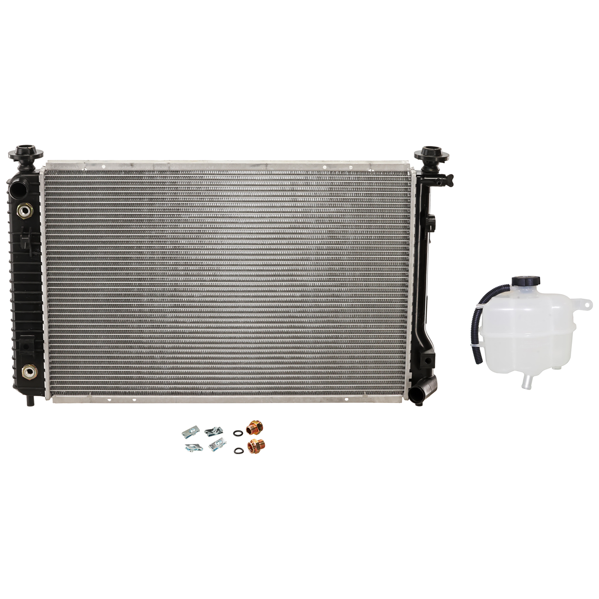 AM EQUINOX TORRENT 06-09 RADIATOR 2 pc Kit 3.4L Eng. includes Coolant Reservoir SKU KIT 100125-08 Partslink GM3010515 GM3014142 OEM 15781369-15835020 PFM