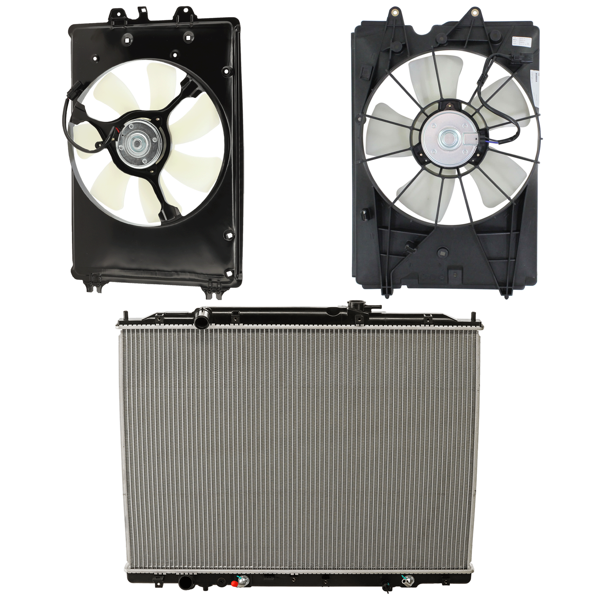 AM PILOT 09-15 RADIATOR 3 pc Kit AWD includes Cooling Fan Assembly SKU KIT 100125-20 Partslink HO3010222 HO3115149 HO3020101 OEM 19010RN0A52-19030RN0A51 PFM 38