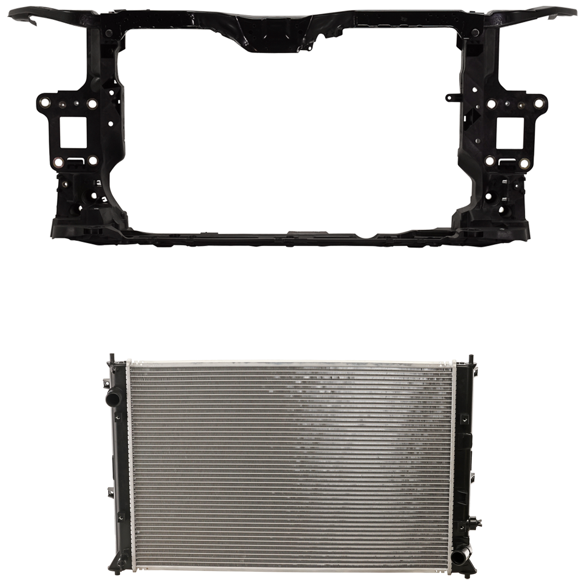 AM CIVIC 19-21 RADIATOR SUPPORT 2 pc Kit 1.5L Eng. Si Touring Model includes Radiator SKU KIT 100125-32 Partslink HO1225212 HO3010242 OEM 71410TBCA31-190105AAA01