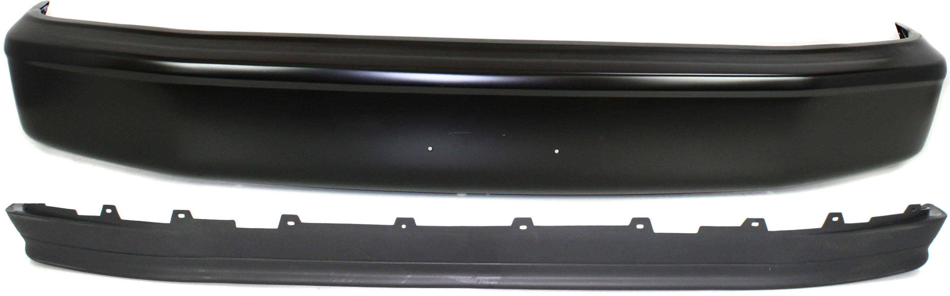 AM BRONCO 92-96 F SERIES 92-97 FRONT BUMPER 2 pc Kit with Valance SKU KIT 100217-01 Partslink FO1002340 FO1095154 OEM F2TZ17757D F2TZ17626A