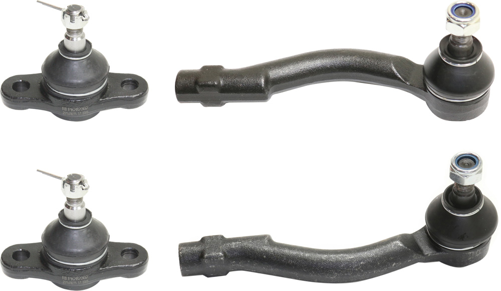 AM TUCSON 05-09 SPORTAGE 05-10 FRONT SUSPENSION KIT RH AND LH 4 pc Kit with Ball Joints and Tie Rod Ends SKU KIT 100317-16 OEM 517602E000-1015374-2601645-505
