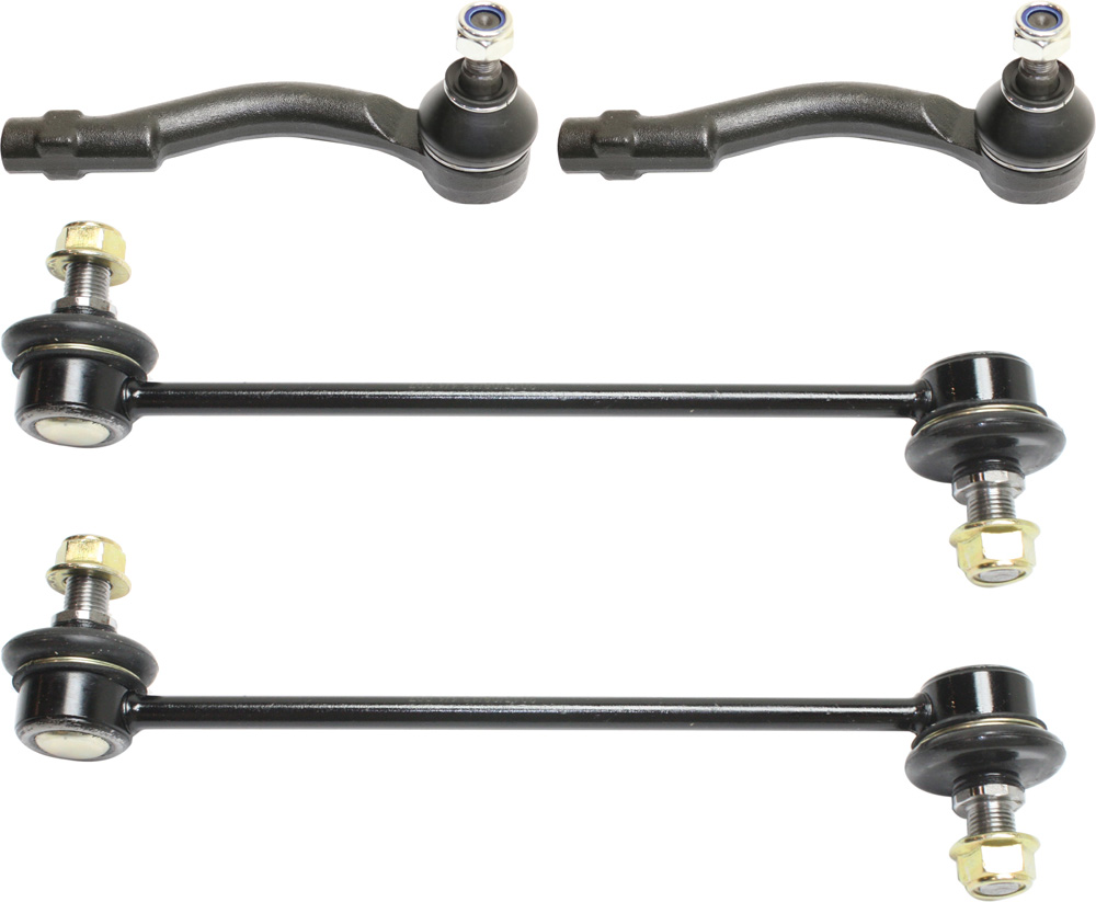 AM TUCSON 05-09 SPORTAGE 05-10 FRONT SUSPENSION KIT RH AND LH 4 pc Kit with Sway Bar Links and Tie Rod Ends SKU KIT 100317-17 OEM 548302E000-1014993-1015085-188