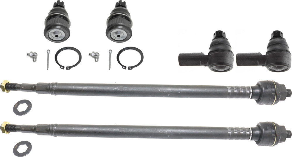 AM EL CIVIC 01-05 FRONT SUSPENSION KIT RH AND LH 6 pc Kit with Ball Joints and Tie Rod Ends SKU KIT 100317-53 OEM 104294-1015477-1016825-2601578