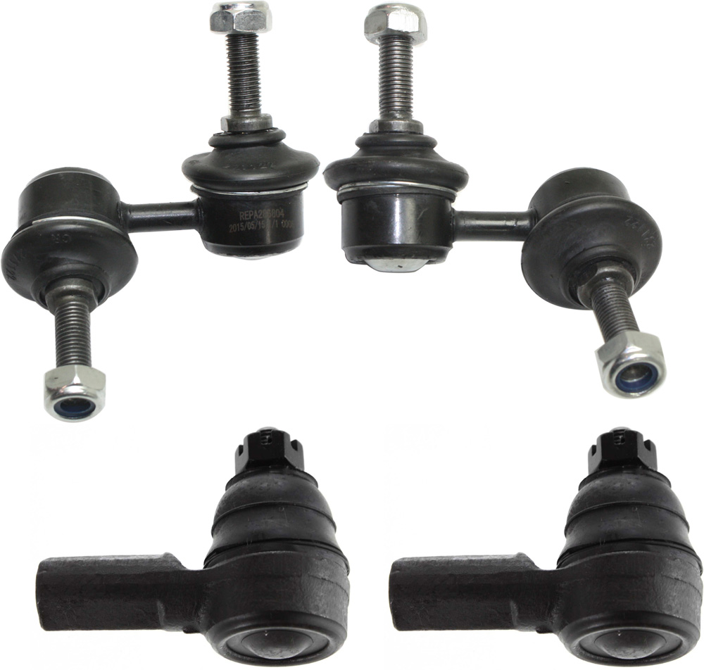 AM CIVIC 01-05 CR V 02-06 FRONT SUSPENSION KIT RH AND LH 4 pc kit w Sway Bar Links and Tie Rod Ends SKU KIT 100317-54 OEM 18401-1014858-2651542-5451333