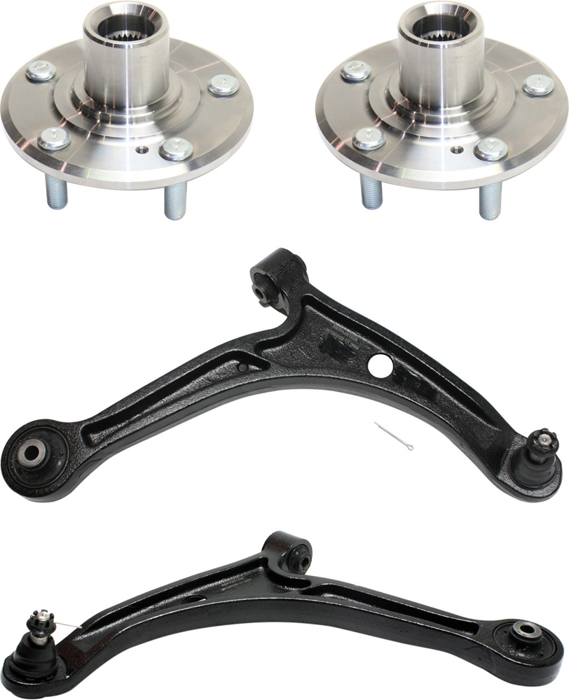 AM MDX 01-02 PILOT 03-04 FRONT CONTROL ARM KIT RH AND LH Lower w ball joint s 4 pc Kit with Wheel Hub SKU KIT 100317-68 OEM 51360S3VA01-51360S3VA03-51360S
