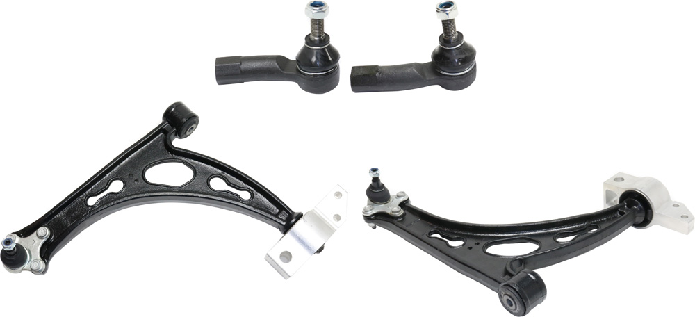 AM JETTA 05-14 EOS 07-14 FRONT CONTROL ARM KIT RH AND LH Lower w ball joint s 4 pc Kit with Tie Rod End SKU KIT 100317-84 OEM 1K0407151AC 1K0407151AD 1K0407