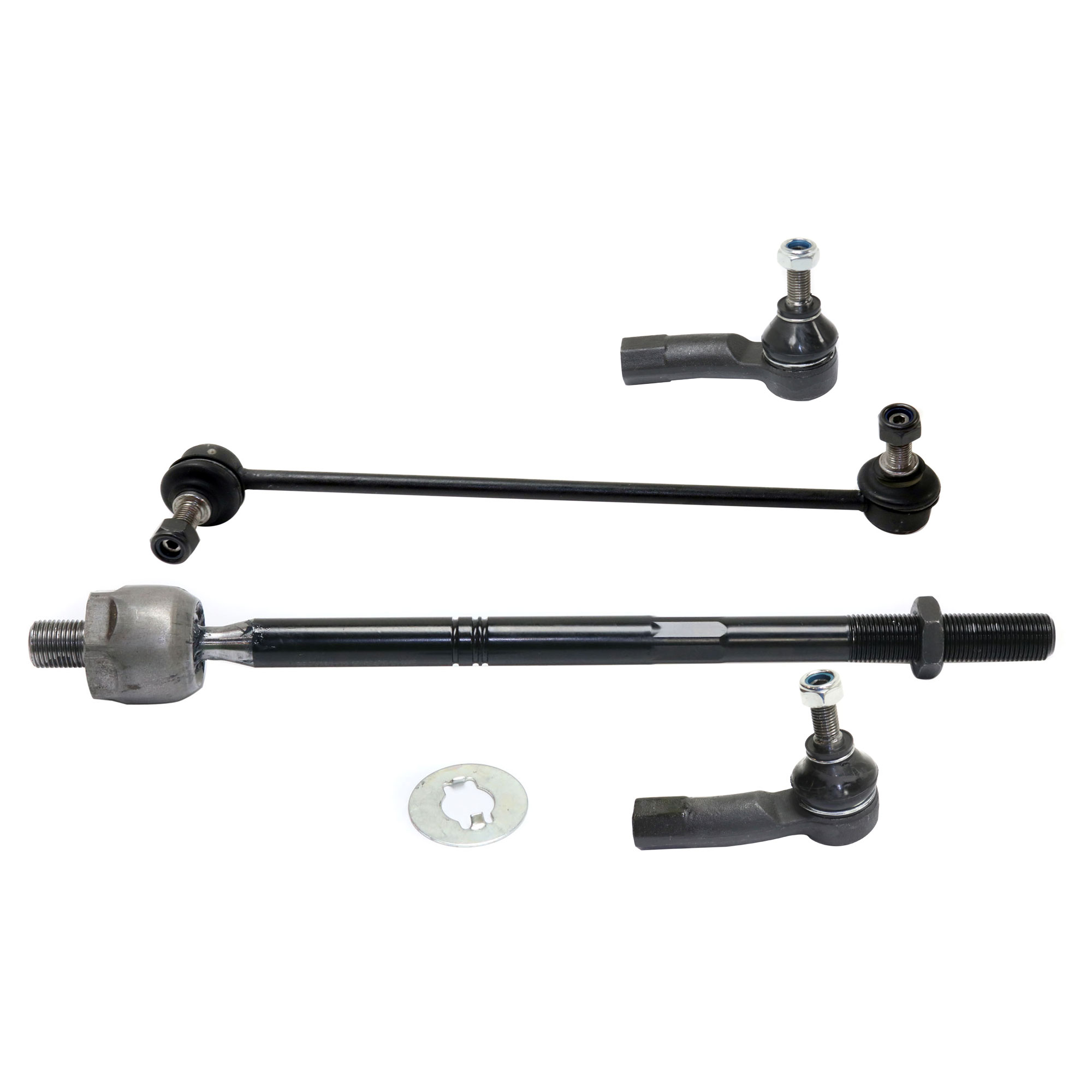AM JETTA 05-19 FRONT SUSPENSION KIT RH AND LH 6 pc Kit with Sway Bar Links and Tie Rod Ends SKU KIT 100317-87 OEM 18444-1015628-2651603-2651763