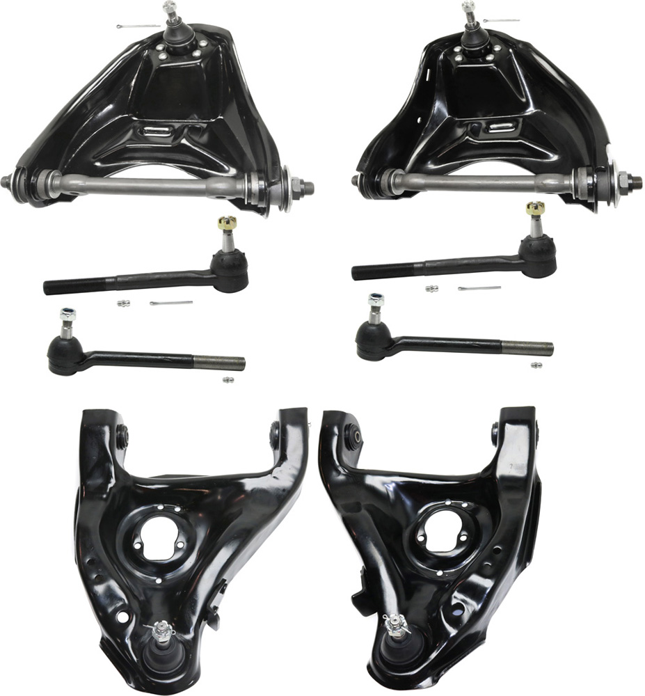 AM BLAZER 96-05 S10 SONOMA 96-03 FRONT CONTROL ARM KIT RH AND LH Upper and Lower w ball joint s 8 pc Kit with Tie Rod End SKU KIT 100318-03 OEM 19133653-19133654-15003923-150