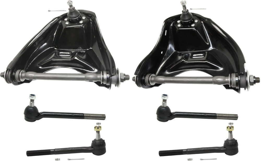AM BLAZER 96-05 S10 SONOMA 96-03 FRONT CONTROL ARM KIT RH AND LH Upper w ball joint s 6 pc Kit with Tie Rod End SKU KIT 100318-04 OEM 19133653-19133654