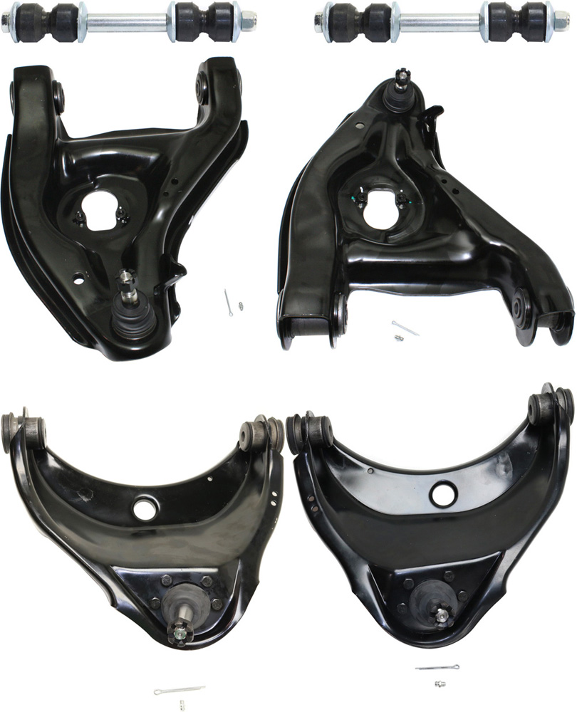 AM CHEVROLET PICKUP 88-99 TAHOE 95-00 FRONT CONTROL ARM KIT RH AND LH Upper and Lower w ball joint s 6 pc Kit with Sway Bar Link SKU KIT 100318-10 OEM 15665554-15665555-12361035-123