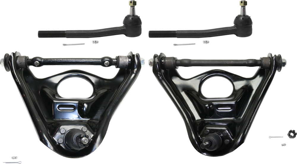 AM CAPRICE IMPALA 77-96 FRONT CONTROL ARM KIT RH AND LH w ball joint s 4 pc Kit with Tie Rod End SKU KIT 100318-16 OEM 14039014-14039009-12524204-125