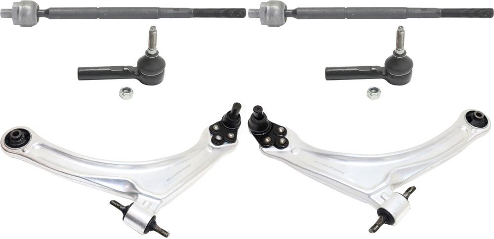 AM ION 03-07 HHR 06-11 FRONT CONTROL ARM KIT RH AND LH Lower w ball joint s 6 pc Kit with Tie Rod End SKU KIT 100318-21 OEM 15787556-15803766-15787555-158