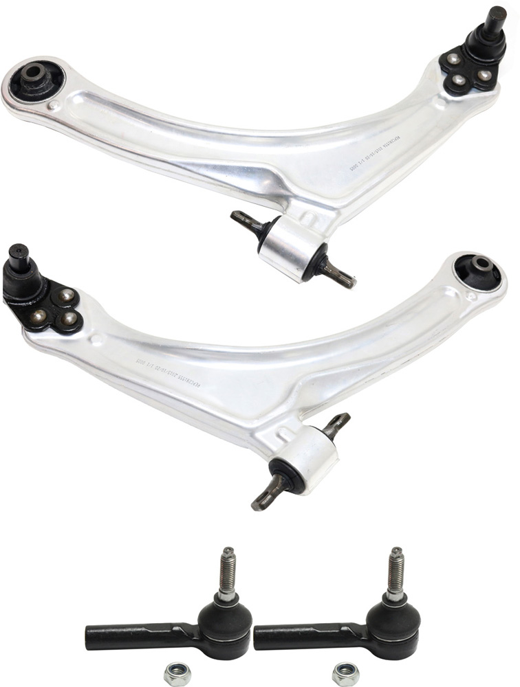 AM HHR 06-11 ION 03-07 FRONT CONTROL ARM KIT RH AND LH Lower w ball joint s 4 pc Kit with Tie Rod End SKU KIT 100318-22 OEM 15787556-15803766-15787555-158