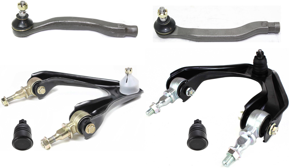 AM ACCORD 94-97 OASIS 96-99 FRONT CONTROL ARM KIT RH AND LH Upper w ball joint s 6 pc Kit with Ball Joint and Tie Rod End SKU KIT 100417-54 OEM 104170-254006-1014102-26013