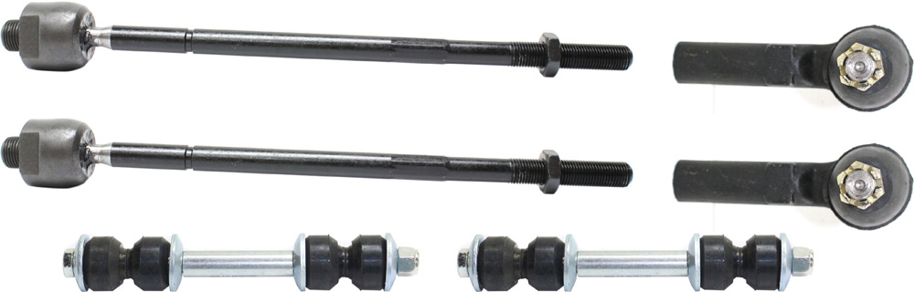 AM CAMARO FIREBIRD 93-02 FRONT SUSPENSION KIT RH AND LH 6 pc kit w Sway Bar Links and Tie Rod Ends SKU KIT 100417-55 OEM 382504-382509-2695140-2695148
