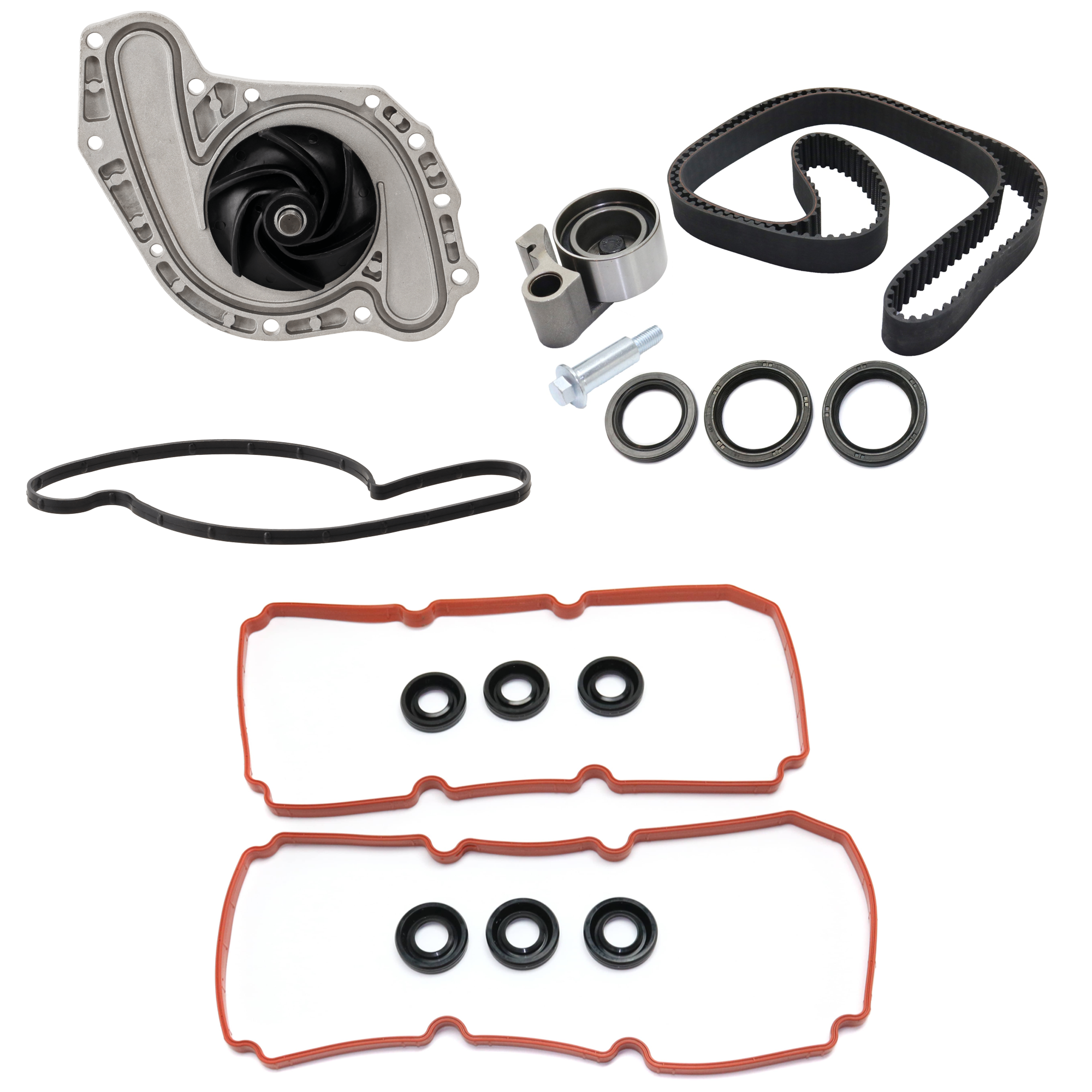AM CHRYSLER 300-07-10 NITRO 07-11 TIMING CHAIN KIT 3 pc kit with Valve Cover Gasket and Water Pump SKU KIT 100417-96 OEM 151073901 VS50480-04792968AF 0
