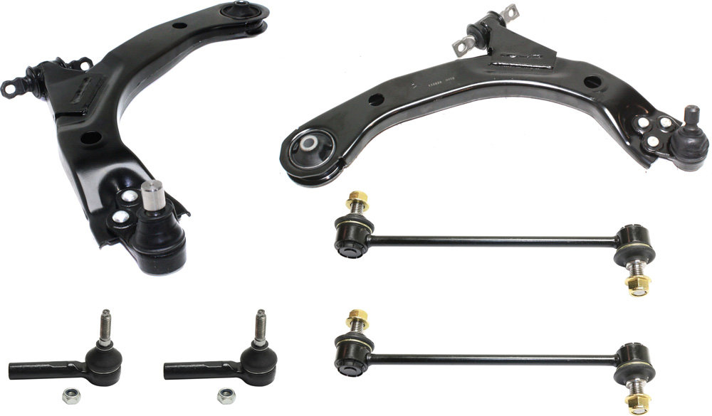 AM COBALT 05-08 HHR 08-10 FRONT CONTROL ARM KIT RH AND LH Lower w ball joint s 6 pc Kit with Sway Bar Link and Tie Rod End SKU KIT 100418-08 OEM 25984680-25984681-20784688-269