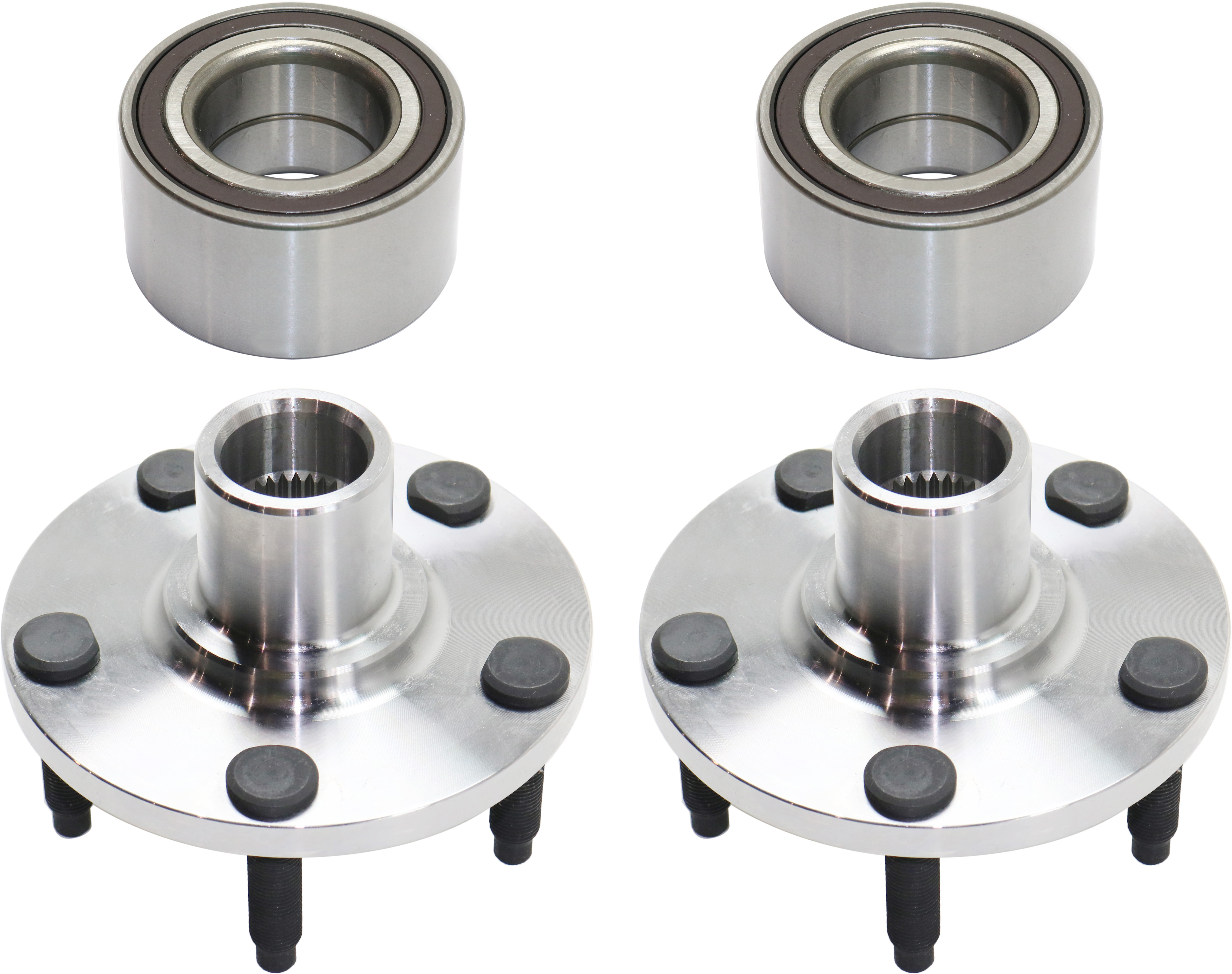 AM EDGE MKX 07-10 FRONT HUB ASSEMBLY RH AND LH 4 pc Kit with Wheel Bearings SKU KIT 100418-09