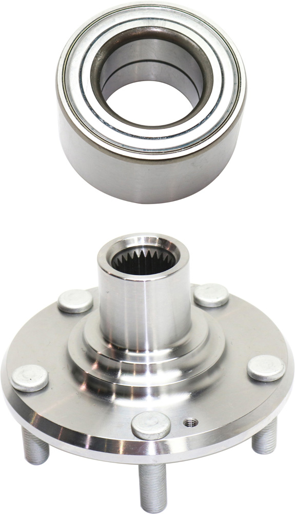 AM ELANTRA 07-12 FORTE FORTE KOUP 10-13 FRONT HUB ASSEMBLY RH AND LH 2 pc Kit with Wheel Bearing SKU KIT 100418-10 OEM 517502H000-517200Q000-517202H0
