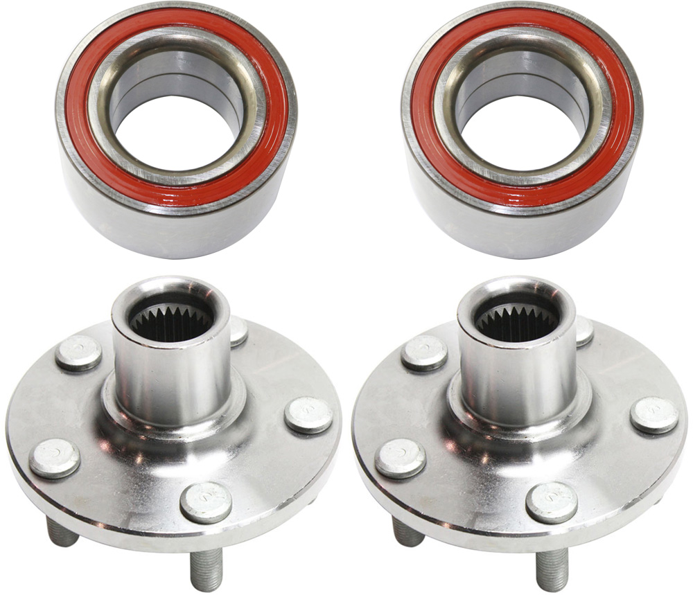 AM NEON 02-05 PT CRUISER 02-10 FRONT HUB ASSEMBLY RH AND LH 5 Studs 4 pc Kit w Wheel Bearings SKU KIT 100418-16