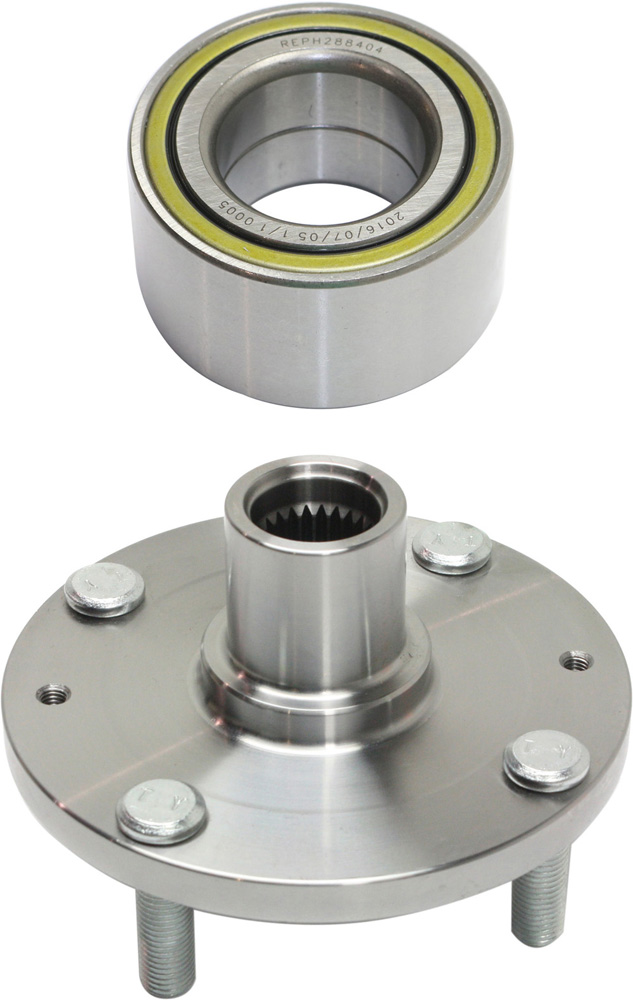 AM ELANTRA 98-00 TIBURON 98-01 FRONT HUB ASSEMBLY RH=LH 2 pc Kit with Wheel Bearing SKU KIT 100418-19