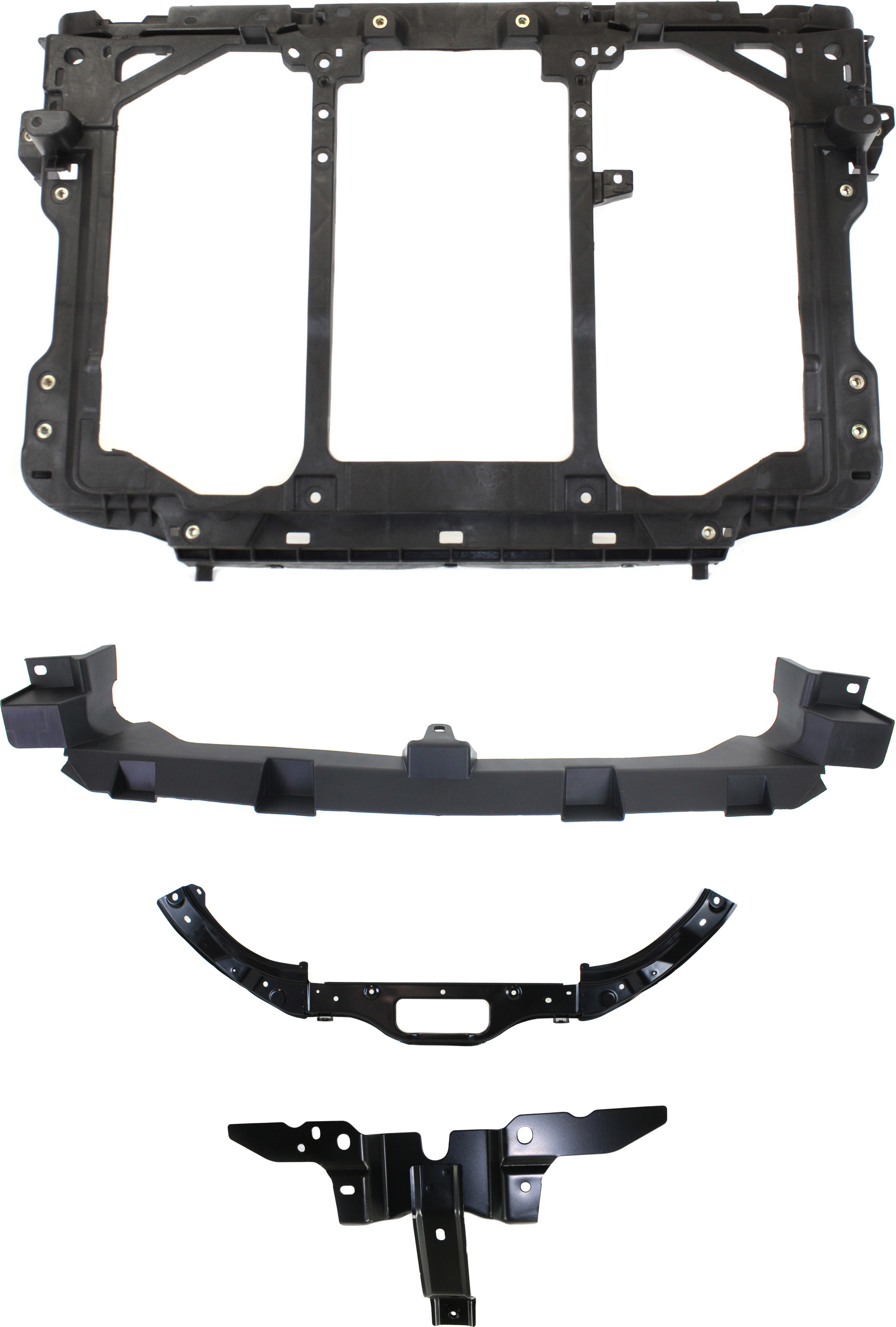 AM CX 5-13-16 RADIATOR SUPPORT 4 pc Kit SKU KIT 100418-36 Partslink MA1225145 MA1225143 MA1225144 MA1233102 OEM KD5353110A KD5353150D KD45501C