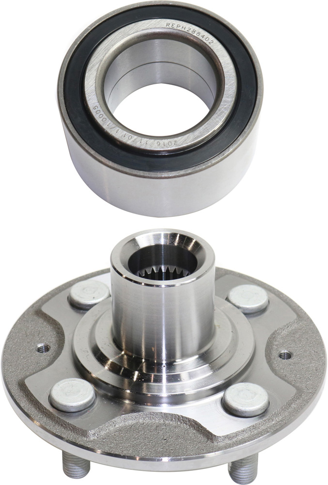 AM CIVIC 01-03 CIVIC 04-05 FRONT HUB ASSEMBLY RH AND LH 4 Studs 2 pc Kit w Wheel Bearing SKU KIT 100418-52