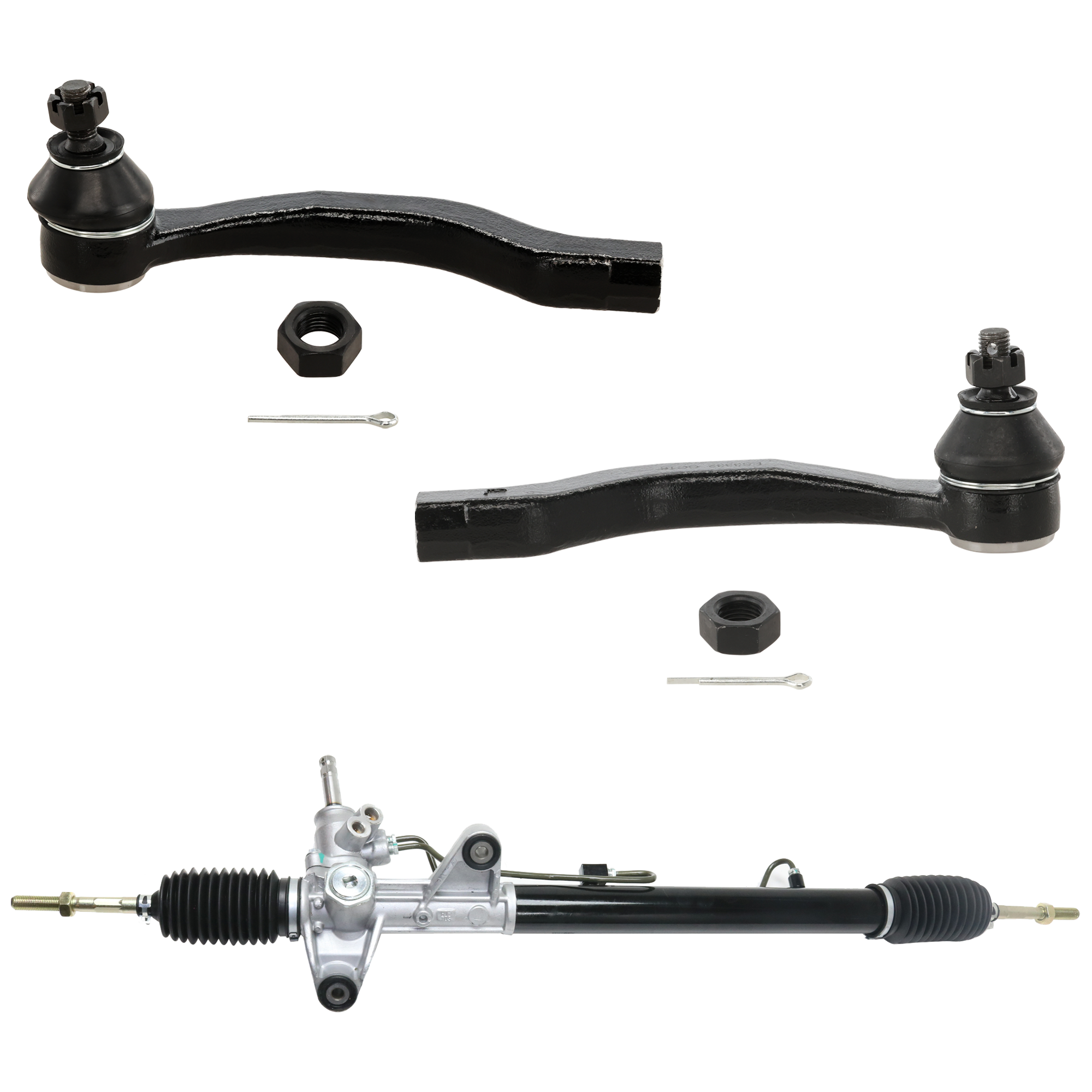 AM CIVIC 96-00 EL 97-00 STEERING RACK 3 pc kit w Tie Rod Ends SKU KIT 100516-06 OEM 53010S04000-53010S04J51-53601S