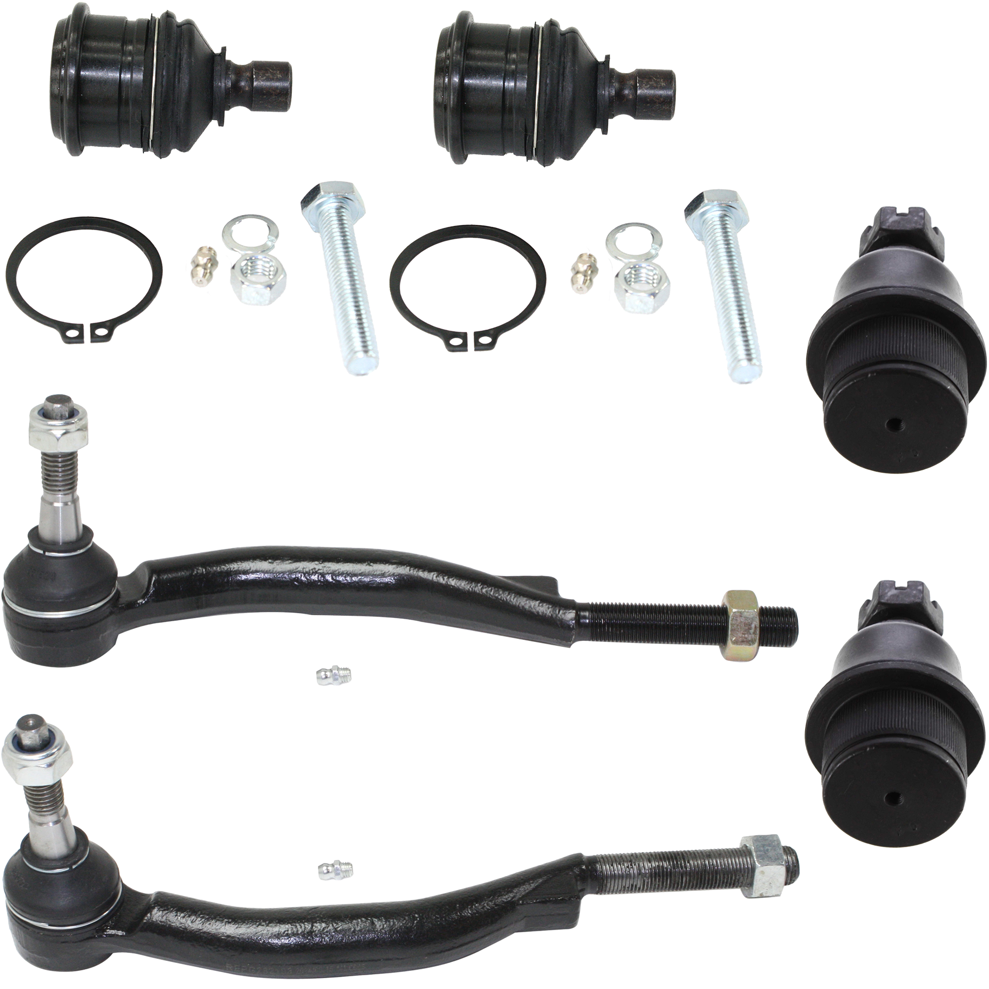 AM ENVOY TRAILBLAZER 02-09 FRONT TIE ROD RH AND LH Outer 6 pc Kit with Ball Joint SKU KIT 100612-08 OEM 1016508-2693223-4011886-261