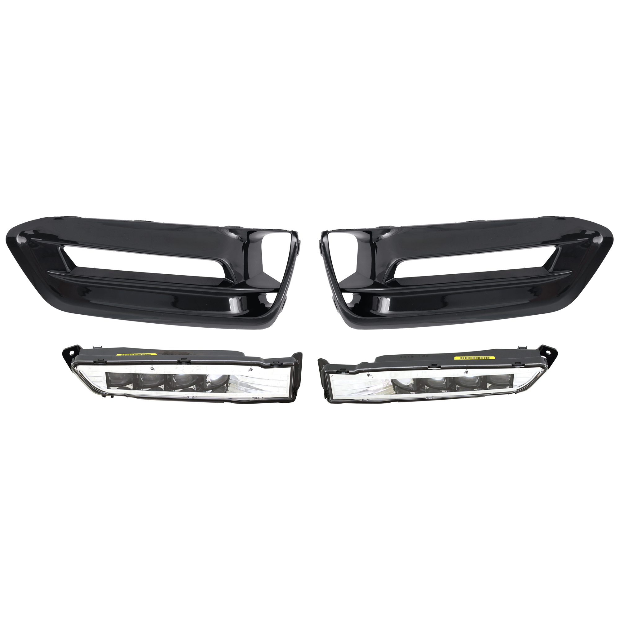 AM 18-20 ACCORD FOG LAMP RH AND LH Assembly LED 4 pc kit with Fog Light Trim SKU KIT 100623-01 OEM 33900TVAA01-33950TVAA01-71107T