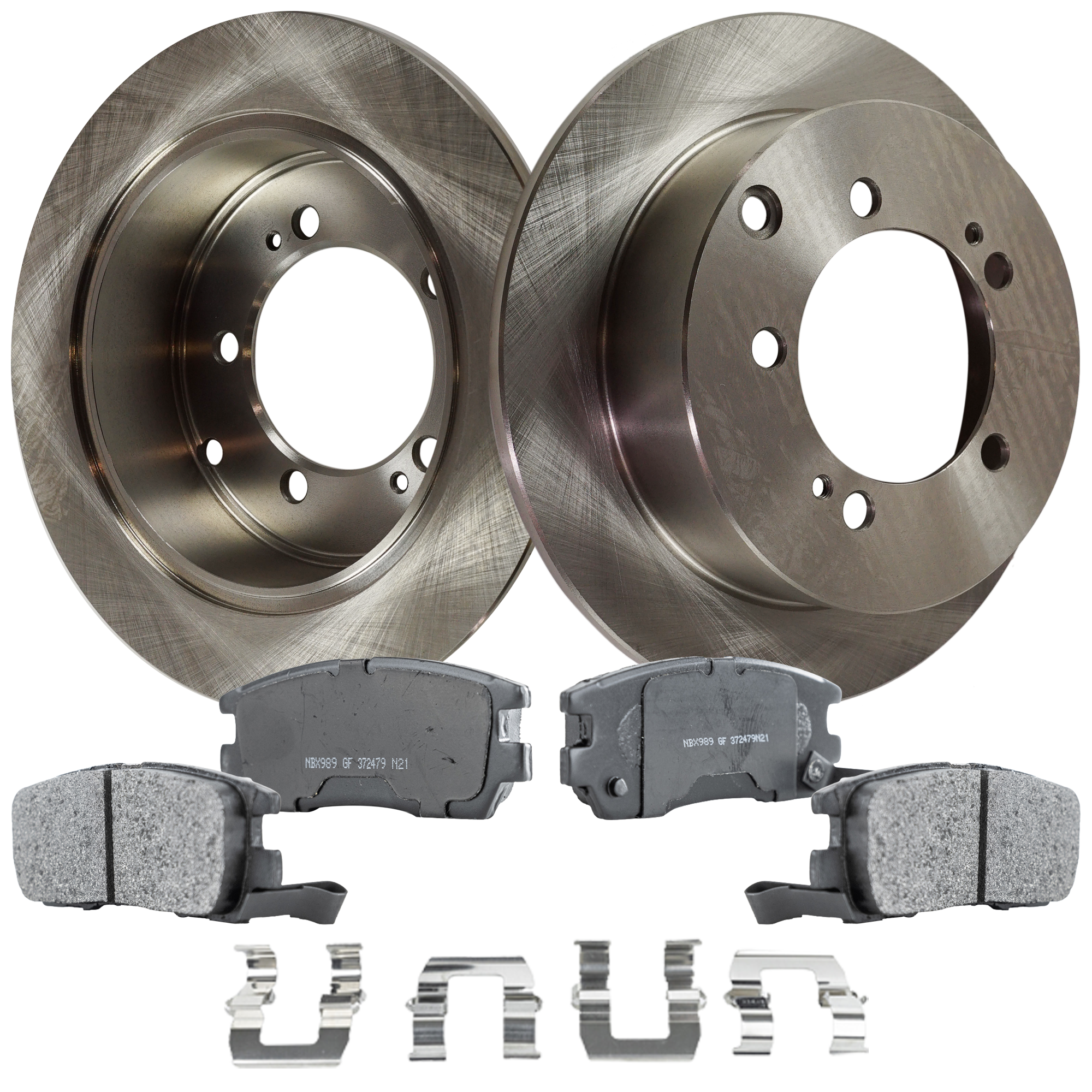 AM TALON 95-96 REAR BRAKE DISC AND PAD KIT 4 pc kit SKU KIT 100722-02 OEM MB895200 MB928716 MB858463 MR1