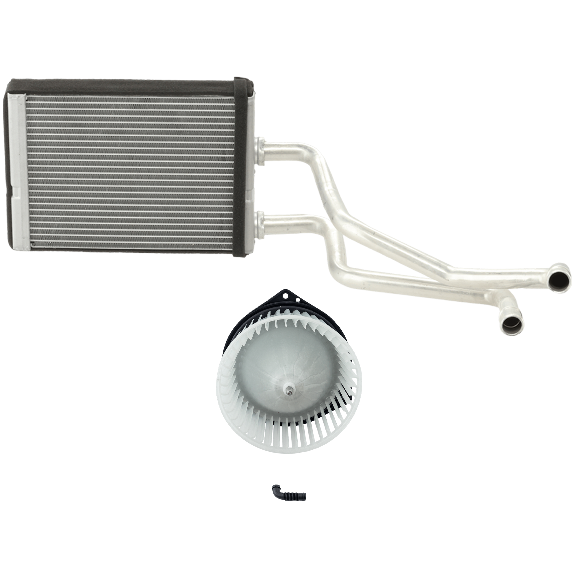 AM NV SERIES FULL SIZE VAN 12-21 HEATER CORE 2 pc Kit includes Blower Motor SKU KIT 100725-09 Partslink NI3126119 OEM 271401PA0A 272201PA1B