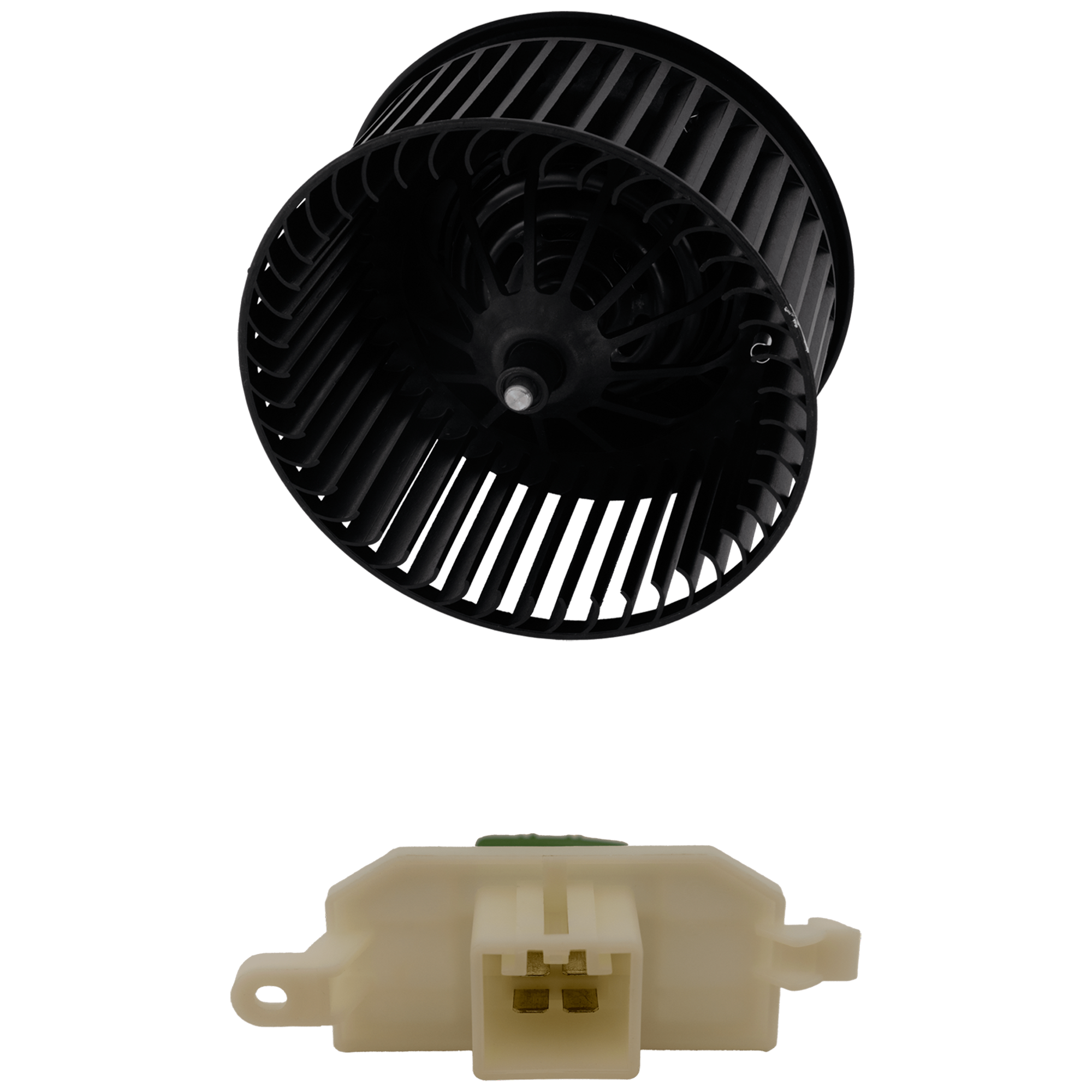 AM ESCAPE 13-19 FOCUS 12-14 BLOWER MOTOR 2 pc Kit includes Blower Motor Resistor SKU KIT 100725-26 OEM H1FZ19805B H1FZ19805A GV6Z1980